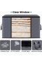 2 PCS Clothes Storage Bins Stackable Organizing Totes Grey - 4