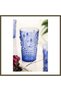 Acrylic Blue Single Long Glass & Water/Soft Drink Glass, 750 ml (Large Size & Not Glass BX)