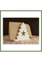 3D-Printed Christmas Tree-Shaped Napkin Holder, New Year's Table Napkin Holder Stand, White HB006