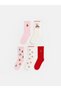 A Set of 5 Ruffled, Embroidered Girls' Ankle Socks from UZG STORE for Fashion-Conscious Girls