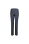 Navy Blue Comfort Fit Mono-Collar Patterned Suit - 5
