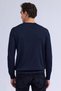 Navy Blue Regular Fit Half Turtleneck Rayon Sweater - 4