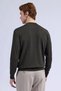 Green Regular Fit Half Turtleneck Rayon Sweater - 5