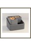 3D-Printed Pistachio Bowl - Dual-Chamber Shell Separator Serving Bowl - Gray Gray BX