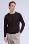 Brown Regular Fit Crew Neck Wool Sweater - 3