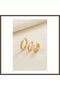 Set of 3 Gold-Colored Hoop Earrings, Model BX