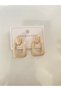 STEEL EARRINGS, CREAM COLOR - 6