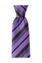 Classic Lilac Tie with Gray Stripes – 8 cm wide - 6
