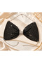 Black Glittery Stone-Embellished Chain Strap Bustier - 4