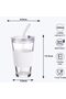 Axooms Glass Coffee Cups with Straw and Sleeve, 2-Pack 450ML Can Shaped Glass Tumblers with Lid, Reusable Leakproof Travel Mugs for Milk, Juice, Iced Coffee - (Set of 2, White, 450ml) - 3