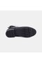 Women's Black DesaComfort Leather Boots with Metal Buckle Detail - 3