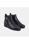 Women's Black Desacomfort Double Zipper Leather Boots
