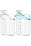 Premium Cereal Containers Set - 3Pcs Airtight Food Storage Bins with 2.8L Capacity, BPA-Free Plastic, Measuring Cup, and Pour Spout - Ideal for Cereals, Rice, and Dry Goods - 3