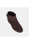 Women's Coffee DesaComfort Suede Boots with Metal Buckle Detail - 6
