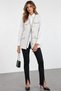 CREAM-COLORED STRIPED VEST WITH BUTTONS