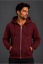 New Season Unisex 3-Thread Winter Zippered Hooded Cardigan - 2