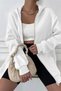 Design Hooded Zippered Cardigan
