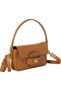 Penny Leather Handbag Shoulder Bag Flat - 3