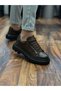 BayTuluk BT-X24 Light Brown Vegan Leather Black High-Top Men's Casual Sneakers - 2
