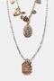 Brand Model 2-Piece Charm and Medallion Necklace Set - 4