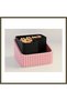 3D-Printed Pistachio Bowl - Dual-Compartment Shell Separator Serving Bowl - Pink and Black BX