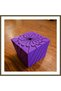 3D-Printed Twisting Cube - Mechanical Rotating Puzzle Cube - Purple BX