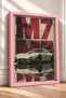 Mirrored Retro Japanese Sports Car Framed Art Print / Car Poster for Garage or Office Wall Decor OTO176 - 2