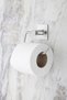 Checked Adhesive-Backed Long Towel Holder / Paper Towel Holder / Toilet Paper Holder 3-Piece Bathroom Set - 4