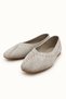 Suede Ballet Flats with Straps 101-8305 - 4