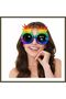 Colorful Hawaiian Party Glasses with Tropical Pineapple Design BX