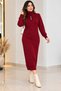 Women's Chic and Elegant Full-Length Knit Dress - 2