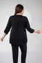 Women's Plus-Size Pinstripe Shirt with Boat Neck - 7