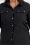 Women's Plus-Size Shirt with Snap Buttons - 6