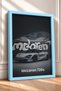 White British Supercar Framed Art Print in a Gray Studio—Car Poster, Wall Decor OTO220 - 2