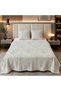 Warm Soft Boho Flannel 3PCS Bed Set, Easy Care Machine Wash Bedding - 2