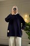 6778 - Stylish, Comfortable, Hooded, Modal Fabric, Brushed Inside Women's Long Sweatshirt - 4