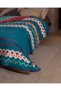 Menglas Single-Size Cotton Jacquard Blanket - Turquoise - 4