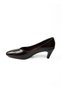 6001 Brown Patent Leather Women's Heeled Shoes - 3