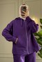 9290 - Stylish and Comfortable 2-Yarn Hooded Casual Women's Set - 3