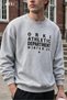Athletic Department Typographic-Printed Heather Gray Unisex Oversized Sweatshirt - 2