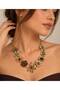 Brand, Model: Metal Necklace with Stones and Jewelry Details - 5