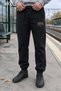 Sports Club Black Unisex Jogger Pants with Typographic Print - 2