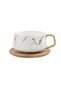 Marble Coffee Mug - 300 ml - White