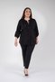 Women's Plus-Size Pinstripe Shirt with Boat Neck - 6