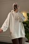 6778 - Stylish, Comfortable, Hooded, Modal Fabric, Brushed Inside Women's Long Sweatshirt - 2