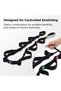 Stretch Strap, Elastic Stretching and Flexibility Training Strap with Numbered Sections, Exercise Guide for Hamstrings, Calves and Quadriceps, Box of 12 - 4