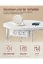 Side table with socket Vasagle White 45x45x50 cm - 4
