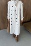 Gökşin Buttoned Trench Coat, Beige - 4