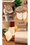 Zuviel Deco Latte Dream Ecru taupe color handmade Designer Blanket 150x200 cm