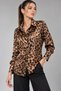 ALFATEKS Women's Satin Shirt, Long-Sleeved, Drapey, Relaxed Fit, Classic Collar, Button-Down - 2